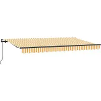 vidaXL Store rétractable jaune 400 x 200 cm Tissu