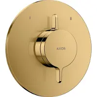 Hansgrohe AXOR One, mélangeur encastré pour 2 prises, finition or poli