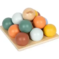 Small Foot Jouet éducatif - COMPANY - Jeu de tri Montessori avec boules - Bois FSC - 14 boules - 12-36 mois