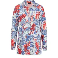 Goldner Chemisier bleu / rouge / blanc naturel