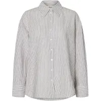 Selected Chemisier 'SLFCleo' marron / blanc