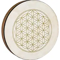 Meinl Sonic Energy Tambour sur Cadre de 16 Motif Fleur de Vie