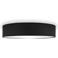 Smartwares Plafonnier 50x50x10 cm noir