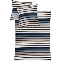 Kleine wolke 6109271954 Linge de lit Rimini, dimensions : 155 x 220 cm et 80 x 80 cm, couleur : taupe