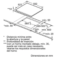 Balay Plaque à induction 3 zones 4400W Noir - 3EB865FR