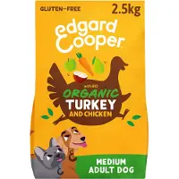 Edgard & Cooper Bio Adult - Dinde & Poulet Élevés en Liberté - 2,5 kg