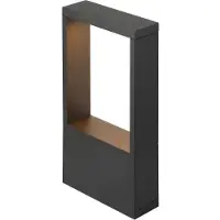 SLV Éclairage de chemin Flatt 36cm noir