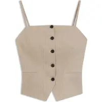 HUGO Top Slim style gilet à rayures tennis brillantes