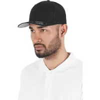 Flexfit Mesh Cotton Twill Trucker Cap Noir - Flexfit 6511