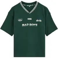 We fashion T-Shirt vert foncé / blanc