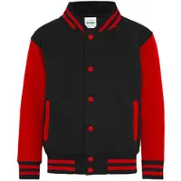 Just Hoods Kids' Varsity Jacket