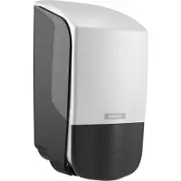 Katrin Distributeur de savon Inclusive plastique 500 ml blanc avec fonction de fermeture et braille
