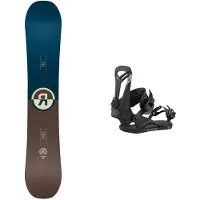Ride - Packs (snowboard + fix) - Snowboard freestyle - Pack Agenda 2026 en Bois - Bleu