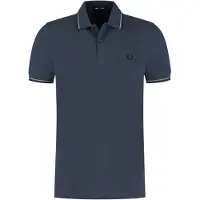 Fred perry Polo TWIN TIPPED SHIRT hommes - Gris - EU L