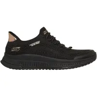 SKECHERS pour femme. 117743 Chaussures à enfiler : BOBS Squad 4 - Dire Step noir (40), Plat, Lacets, Casuel, Sport, Multisport