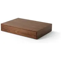 New Works Mass Table Basse Large With drawer | Walnut