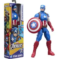 Marvel Figurine d'action Captain America Titan Hero des Avengers de Marvel, 30 cm