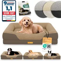 Aktiv shop GmbH Lit orthopédique pour chien ELONEO, taille S - Marron