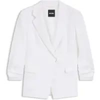 BOSS Blazer Slim en lin mélangé