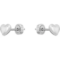 HUGO BOSS Boucles d’oreilles puces en forme de cœur en acier inoxydable
