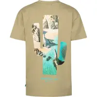 Petrol Industries T-Shirt bleu / orange / noir