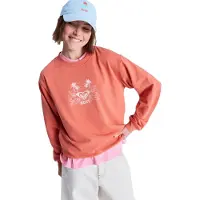 Roxy Surf Stoked Terry Vintage Sweatshirt Orange XS Femme
