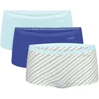 Sloggi Culotte 'GO Crush' crème / turquoise / bleu foncé