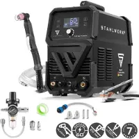 Stahlwerk Découpeuse plasma CUT 60 P Digital - Découpeuse plasma de 60 A, puissance de coupe jusqu'à 20 mm, Inverter Plasma Cutter avec allumage pilote HF