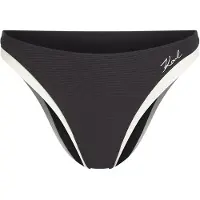 Karl Lagerfeld Bas de bikini noir / blanc cassé