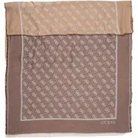 GUESS Foulard 'NOELLE' sable / chocolat / blanc cassé