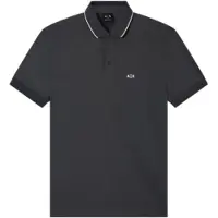 Armani Exchange pour homme. XM001289AF10363M8317 Polo régulier noir (M), Casuel, Coton, Manche courte