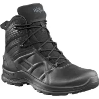 Haix Hommes O2 Chaussures de travail "TACTICAL MID 2.0" Black Eagle noir Taille UK 5.5 EU (O2, 39)