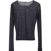 Urban Classics T-shirt manches longues de - Haut Manches Longues Couture Exposée - XS - 3XL - pour Femme - noir - Taille XXL
