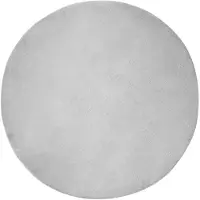 vidaXL Tapis antidérapant en fourrure synthétique Olite Gris Ø 200 cm Polyester