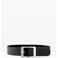 Bonprix Ceinture en cuir à boucle carrée