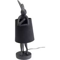 Kare Lampe de table Animal Rabbit Noir mat 50cm