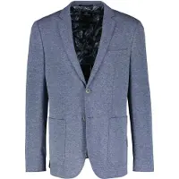 Lerros Veste de costume bleu chiné