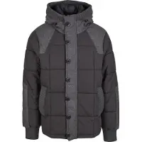 Brandit Veste d’hiver 'Garret' gris / noir