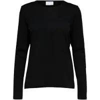 Selected T-shirt 'SLWESSENTIAL' noir