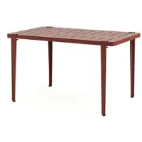 TIPTOE Midi Outdoor Table d'Extérieur Brick Red | 4 seater