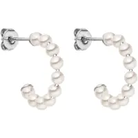 Purelei Boucles d'oreilles 'Pure Soul' argent / blanc perle