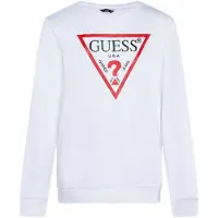 GUESS Sweat rouge / noir / blanc