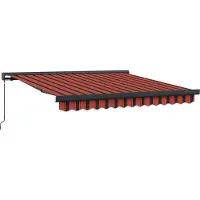 vidaXL Store extensible rouge et noir 300 x 250 cm