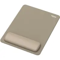 Fellowes Tapis de souris Breyta XL, avec repose-poignets et protection Microban, caoutchouc, L 280 x l 210 x H 17,5 mm, beige sable