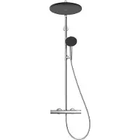 Hansgrohe Showerpipe Raindance Alive S Puro 300 1jet avec élément Ecostat chromé, 1 pièce.