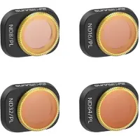 Sunnylife 4 Lens Filters Nd/pl 8163264 For Dji Mini 4 Pro Noir