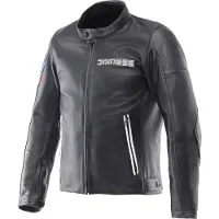 Dainese Veste en cuir LEGGENDA Neo-Retro, noire, taille 58