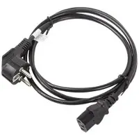 Lanberg Câble d'alimentation CA-C13C-11CC-0018-BK Connecteurs SCHUKO / IEC320 C13 1,8 mètres