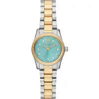 Michael Kors Lexington, Or, Bleu, Turquoise, Argent, (Montre analogique, 26 mm)