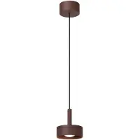Lucide Lampe pendante de conception Lenz brun rouille Ø 11cm IP54
